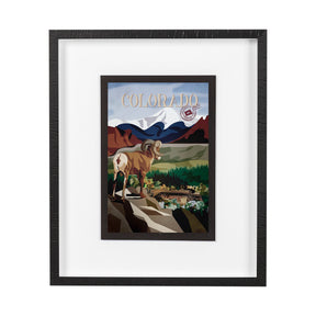 Colorado Go USA (M) by Mercana Studio a Framed Art Print Matted under Glass by Mercana at Eve Furniture