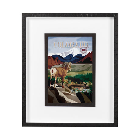 Colorado Go USA (M) by Mercana Studio a Framed Art Print Matted under Glass by Mercana at Eve Furniture