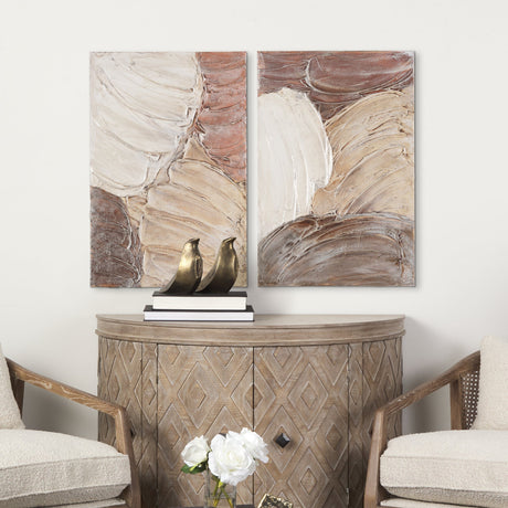 Colored Shells I by Studio M a handmade Original Framed Canvas 3D Textured Artwork by Mercana at Eve Furniture