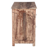 Colorful Wooden Writing Desk with Two Drawers and Two Doors by Home Trends & Design at Eve Furniture