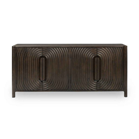 Colson 4 Door Cabinet - Dark Brown by Classic Home at Eve Furniture