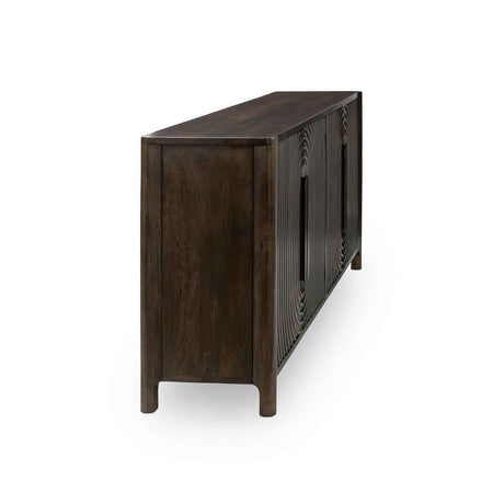 Colson 4 Door Cabinet - Dark Brown by Classic Home at Eve Furniture
