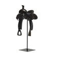 Colt I 9L x 8W Black Equestrian-Inspired Western Horse Saddle by Mercana at Eve Furniture