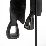 Colt I Black Equestrian-Inspired Western Horse Saddle by Mercana at Eve Furniture