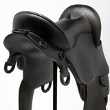 Colt III 8L x 9W Black Equestrian-Inspired English Horse Saddle by Mercana at Eve Furniture
