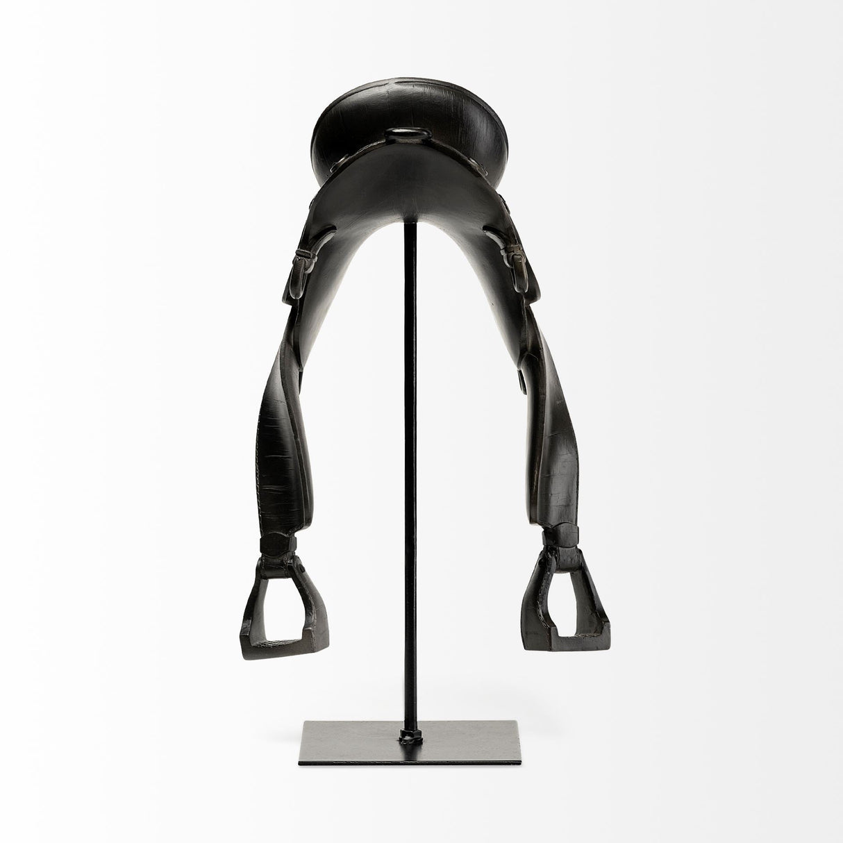Colt III Black Equestrian-Inspired English Horse Saddle by Mercana at Eve Furniture