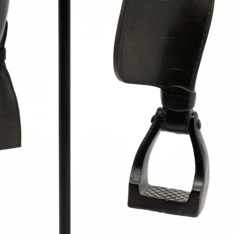 Colt III Black Equestrian-Inspired English Horse Saddle by Mercana at Eve Furniture