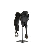 Colt III Black Equestrian-Inspired English Horse Saddle by Mercana at Eve Furniture