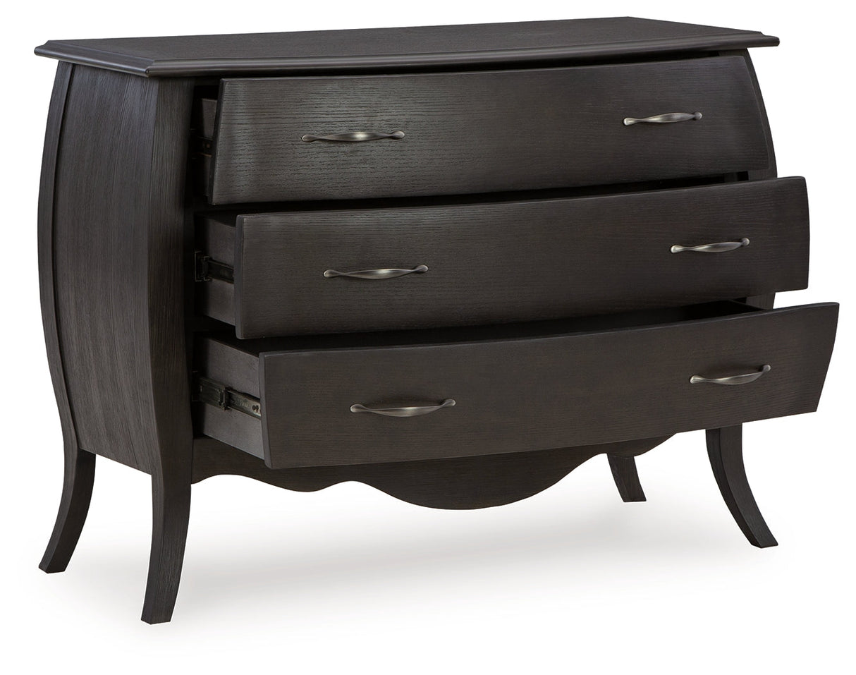 Coltner Black Accent Cabinet