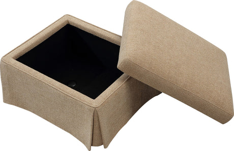 Colton Sourdough Upholstered Storage Ottoman by Modus Furniture at Eve Furniture