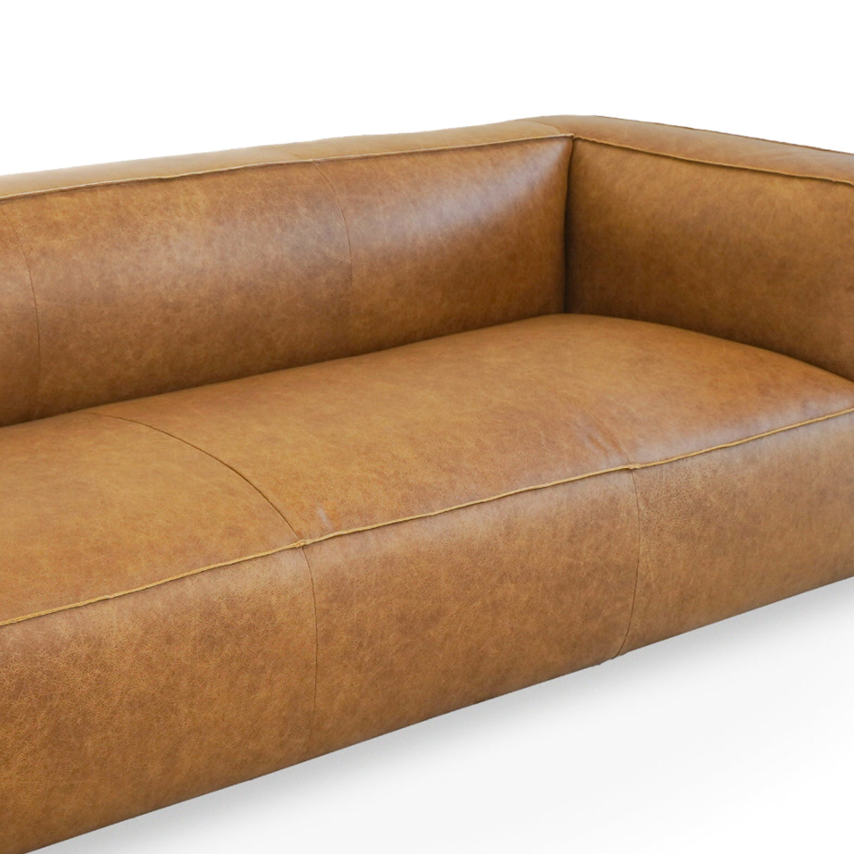 Colton Tan Leather Sofa by Ashcroft Imports at Eve Furniture