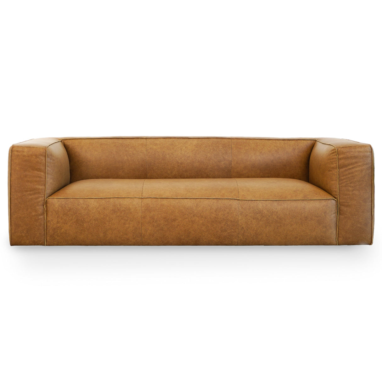 Colton Tan Leather Sofa by Ashcroft Imports at Eve Furniture