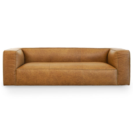 Colton Tan Leather Sofa by Ashcroft Imports at Eve Furniture