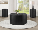 Colvin 3-Piece Table Set, Black Finish by Steve Silver at Eve Furniture