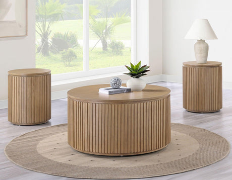 Colvin 3-Piece Table Set, Toffee Finish by Steve Silver at Eve Furniture