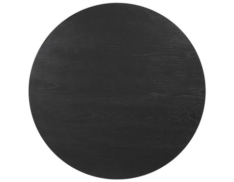 Colvin 36″ Round Castered Coffee Table, Black Finish