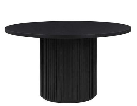 Colvin 52″ Round Dining Table, Black finish by Steve Silver at Eve Furniture