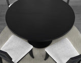 Colvin 52″ Round Dining Table, Black finish by Steve Silver at Eve Furniture