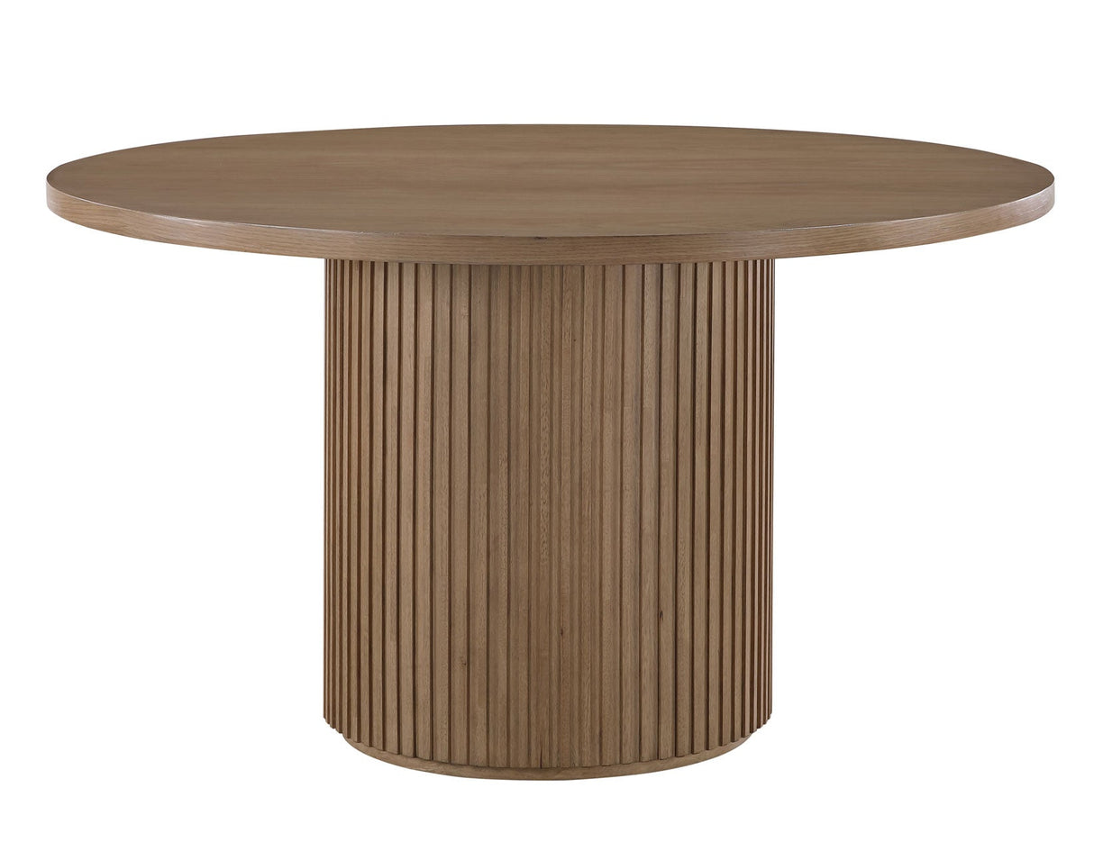 Colvin 52″ Round Dining Table, Toffee finish