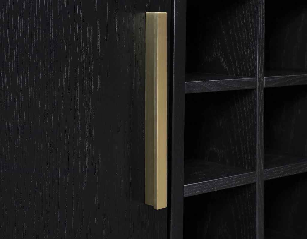 Colvin Black Finish Reeded Bar by Steve Silver at Eve Furniture