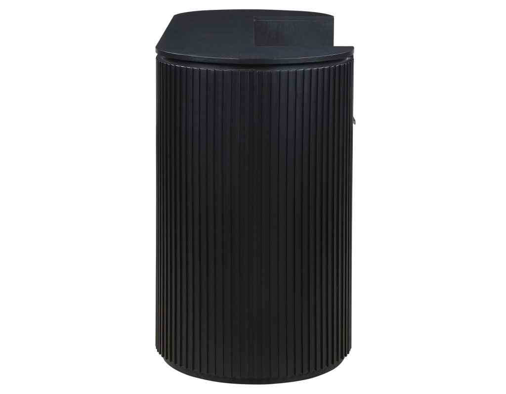 Colvin Black Finish Reeded Bar by Steve Silver at Eve Furniture