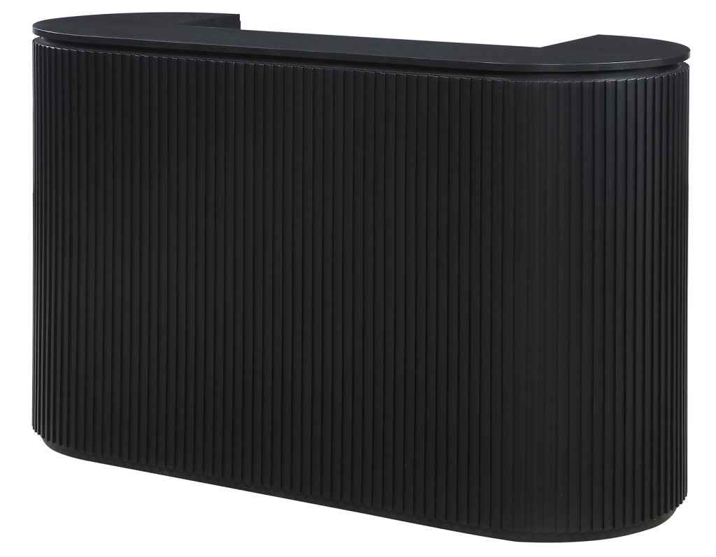 Colvin Black Finish Reeded Bar by Steve Silver at Eve Furniture