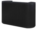 Colvin Black Finish Reeded Bar by Steve Silver at Eve Furniture
