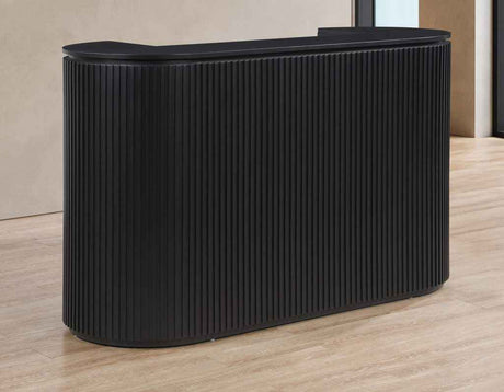 Colvin Black Finish Reeded Bar by Steve Silver at Eve Furniture