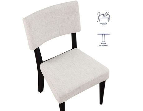 Colvin Black Side Chair by Steve Silver at Eve Furniture