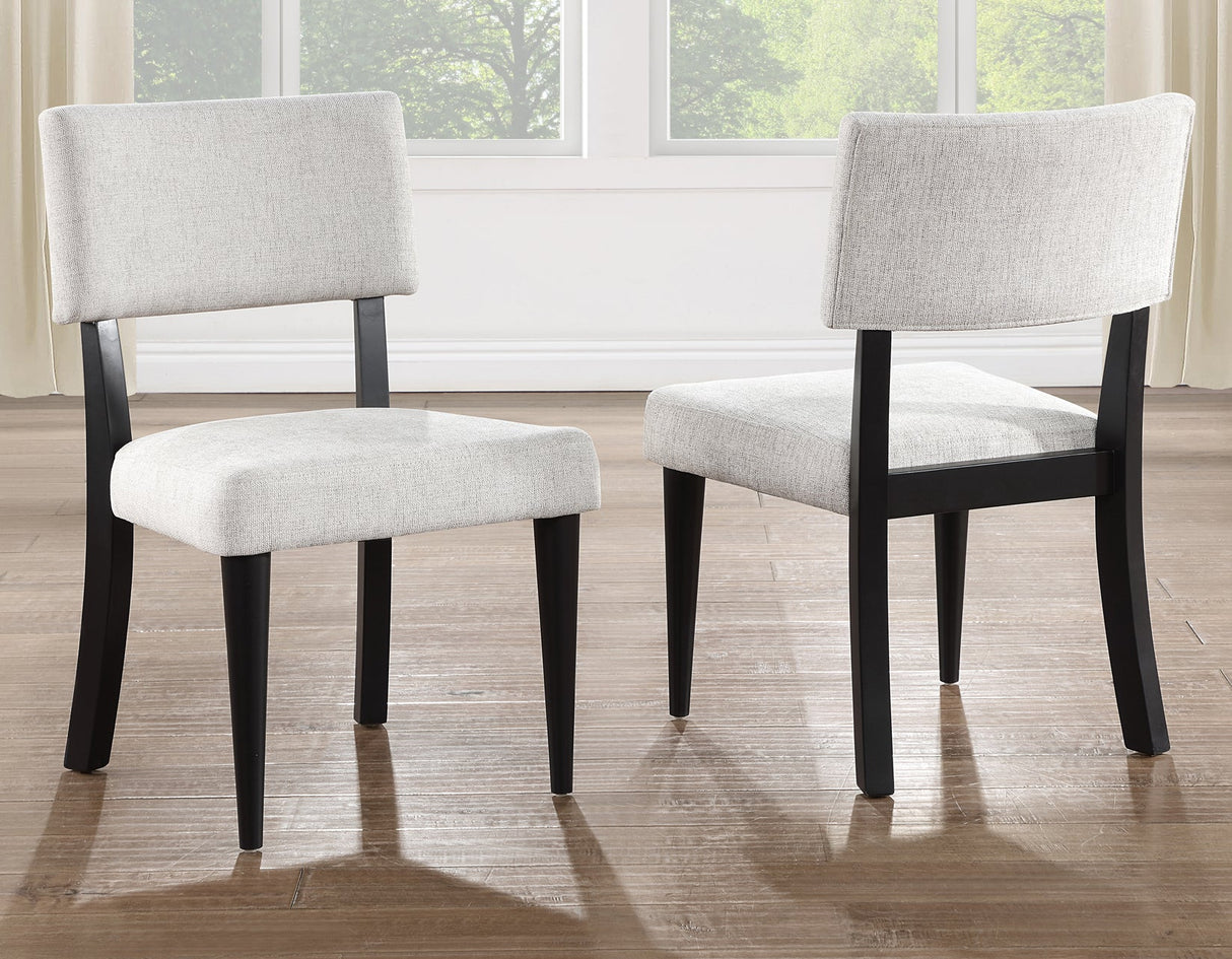 Colvin Black/White Round Marble Top Dining Room Set by Steve Silver at Eve Furniture