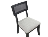 Colvin Cane Side Chair, Black by Steve Silver at Eve Furniture