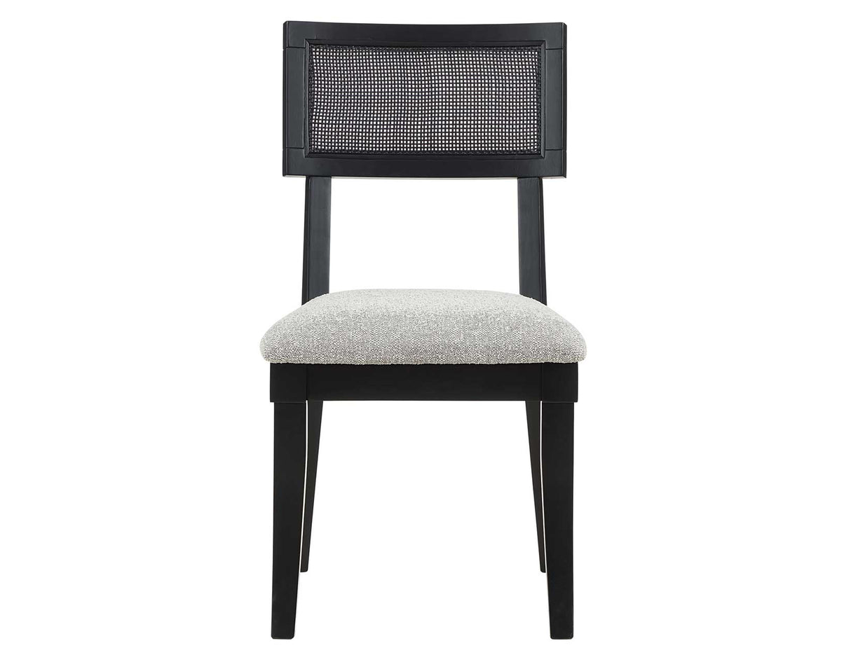 Colvin Cane Side Chair, Black by Steve Silver at Eve Furniture