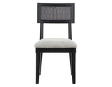 Colvin Cane Side Chair, Black by Steve Silver at Eve Furniture