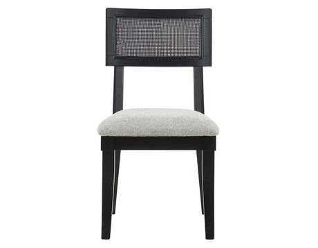 Colvin Cane Side Chair, Black by Steve Silver at Eve Furniture