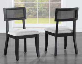 Colvin Cane Side Chair, Black by Steve Silver at Eve Furniture