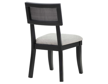 Colvin Cane Side Chair, Black by Steve Silver at Eve Furniture