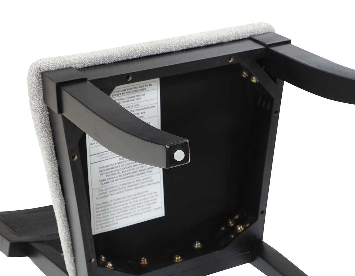 Colvin Cane Side Chair, Black by Steve Silver at Eve Furniture