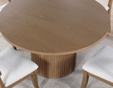 Colvin Toffee Brown Round Dining Room Set by Steve Silver at Eve Furniture