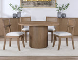 Colvin Toffee Brown Round Dining Room Set by Steve Silver at Eve Furniture