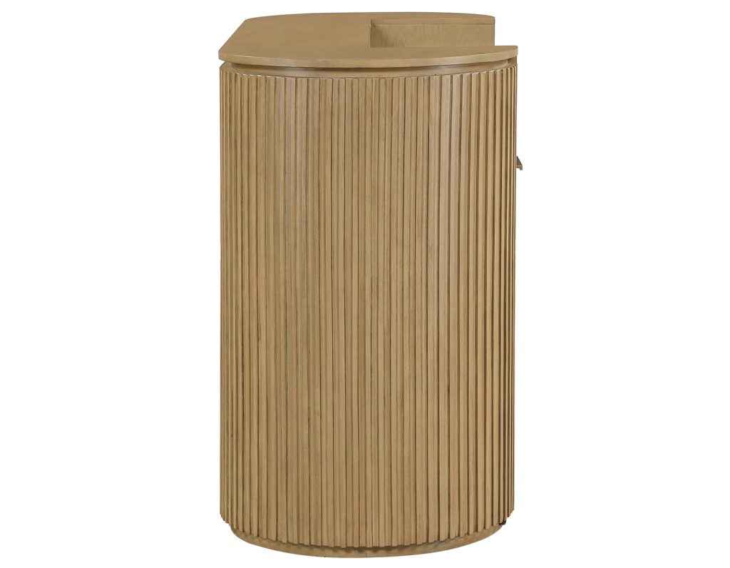 Colvin Toffee Finish Reeded Bar by Steve Silver at Eve Furniture