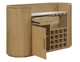 Colvin Toffee Finish Reeded Bar by Steve Silver at Eve Furniture