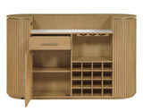Colvin Toffee Finish Reeded Bar by Steve Silver at Eve Furniture