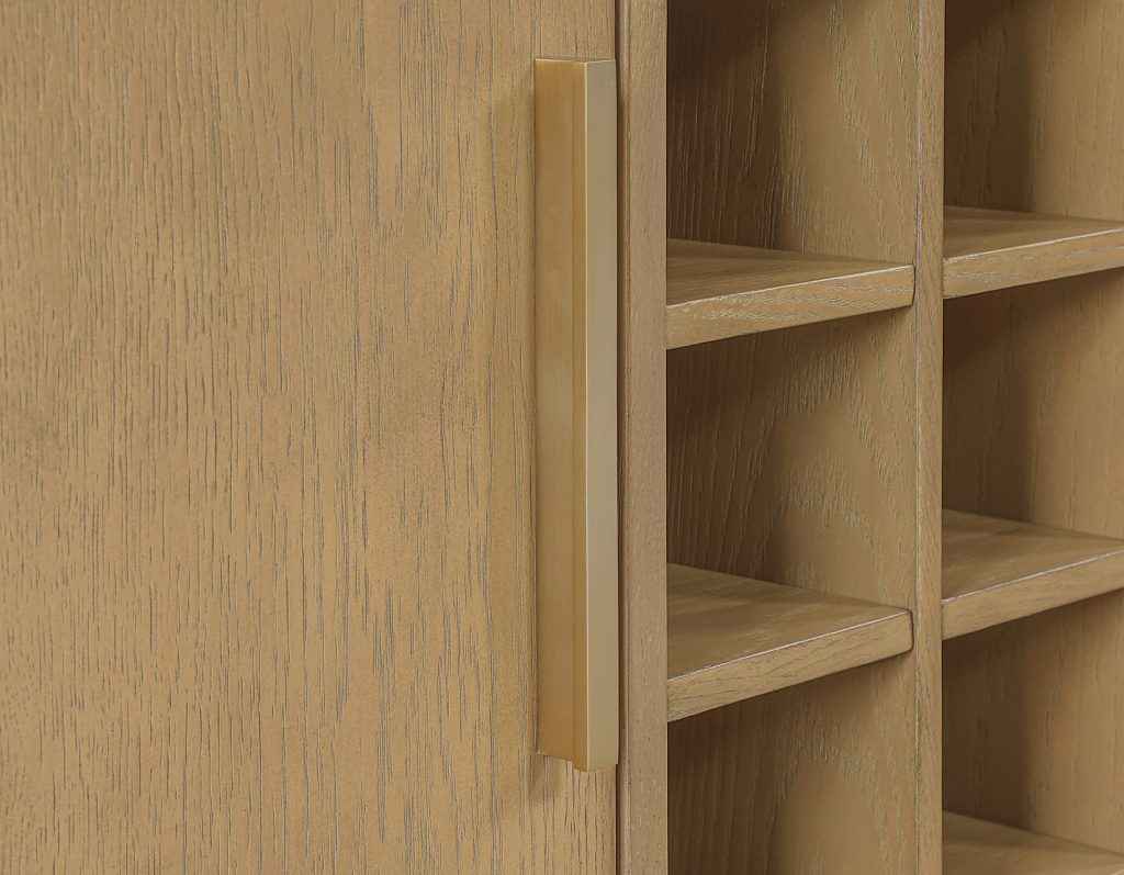 Colvin Toffee Finish Reeded Bar by Steve Silver at Eve Furniture