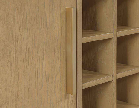 Colvin Toffee Finish Reeded Bar by Steve Silver at Eve Furniture