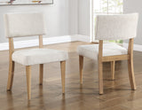 Colvin Toffee/White Round Marble Top Dining Room Set by Steve Silver at Eve Furniture