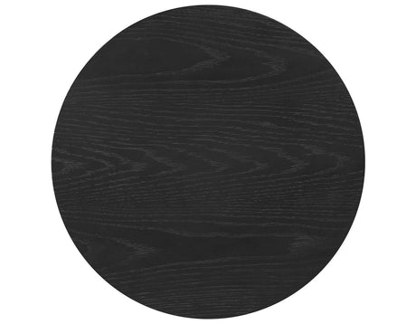 Colvin 18″ Round End Table, Black Finish by Steve Silver at Eve Furniture