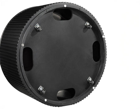 Colvin 36″ Round Castered Coffee Table, Black Finish by Steve Silver at Eve Furniture