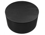 Colvin 36″ Round Castered Coffee Table, Black Finish by Steve Silver at Eve Furniture