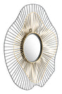 Comet Black & Gold Round Mirror by Zuomod at Eve Furniture
