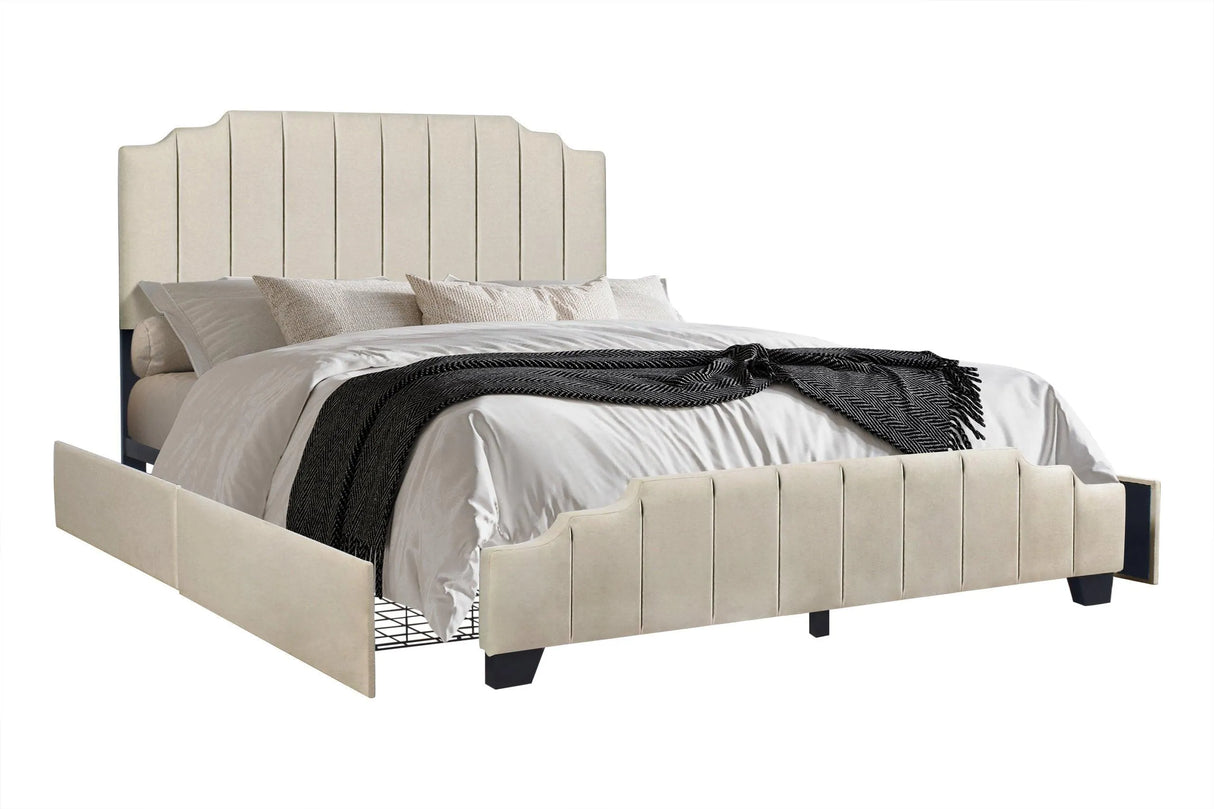 Comfort Cloud Beige Queen Bed by Happy Homes at Eve Furniture
